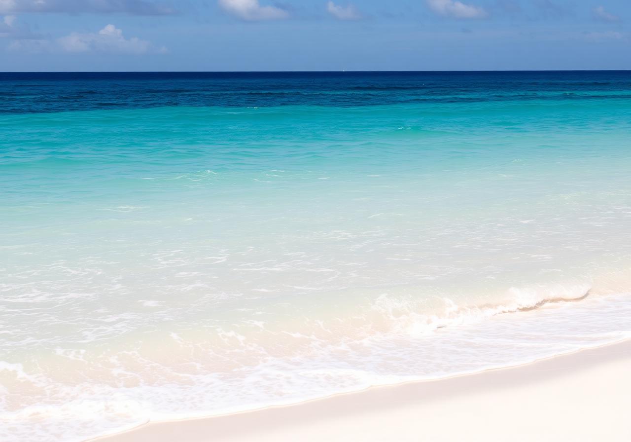 Ruhige türkise Westküste von Barbados