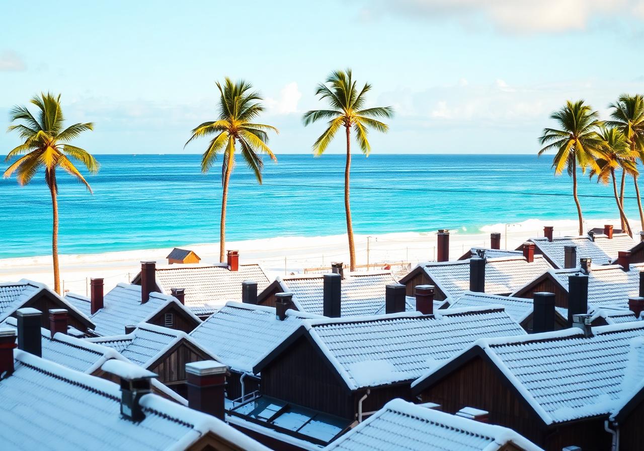 Karibikstrand als Winterflucht